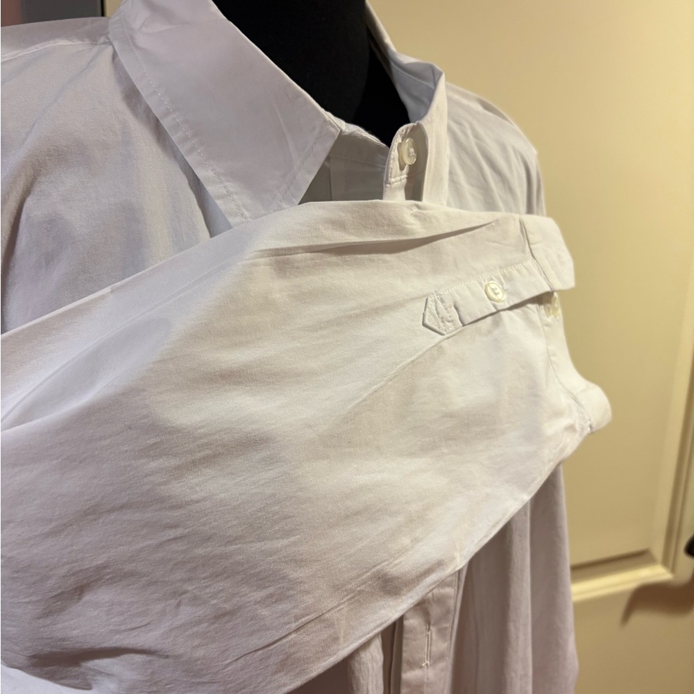Lane Bryant White Button Down Shirt - Picture 2 of 2